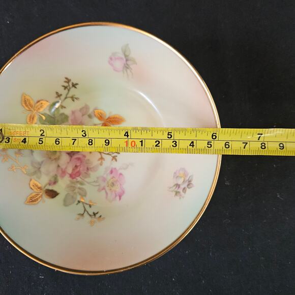 Vintage Schumann Arzberg Germany Wild Rose Shallow Bowl 6" MCM - Picture 5 of 6